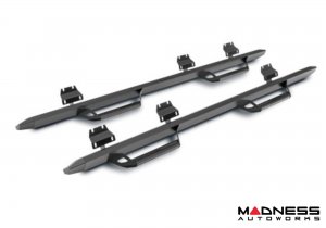 Ford Bronco Side Steps - 4 Door - Predator Pro Step System - Textured Black - N Fab 